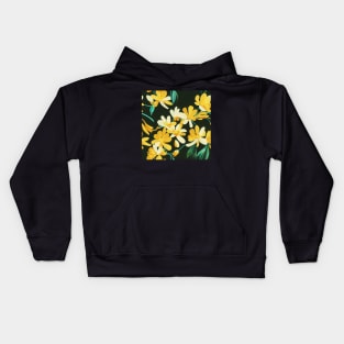 Beautiful Stylized Yellow Flowers, for all those who love nature #196 Kids Hoodie